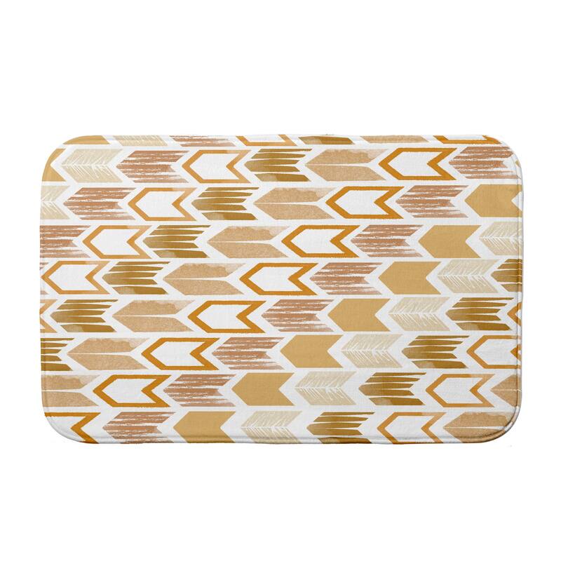 Arrow Bath Mat - 21 x 34 - Gold