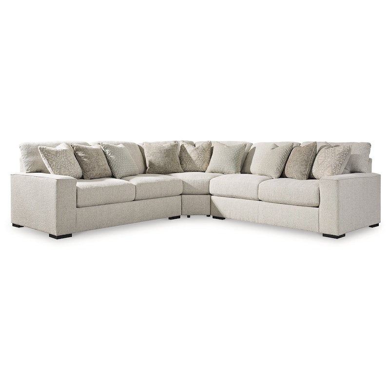 Signature Design by Ashley Ballyton Beige 3-Piece Sectional - 127.5" W x 127.5" D x 42" H