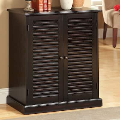 30'' Modern Transitional Design 1pc Shoe Cabinet Adjustable Shelves