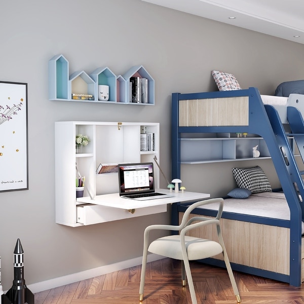 Folding computer top desk for bed