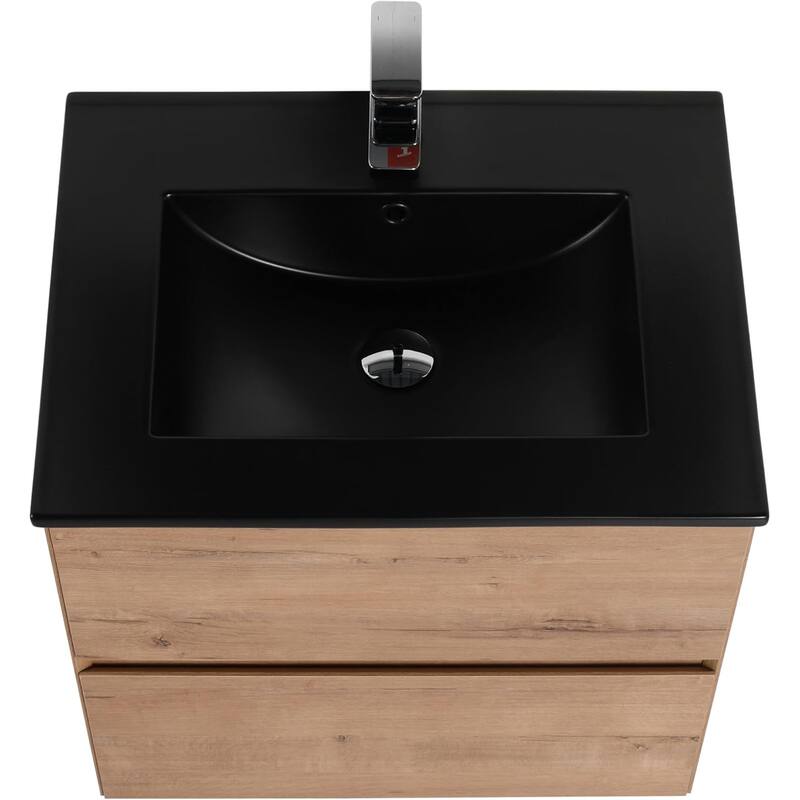 Blossom All Wood Wall Mounted Floating Bathroom Vanity with Sink