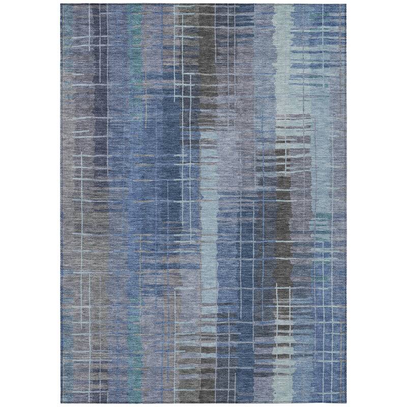 Machine Washable Indoor/ Outdoor Contemporary Aaron Chantille Rug