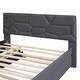 preview thumbnail 15 of 14, Full Size Upholstered Platform Bed with Trundle(Twin) & 2 Drawers for Kids,Adult Bedroom,Wooden Bedframe