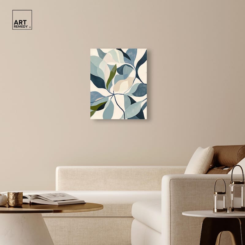Woven Botanicals II Canvas by Art Remedy, Gallery Wrapped