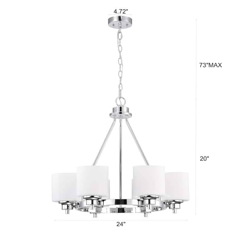 Transitional 6-light Chandleier