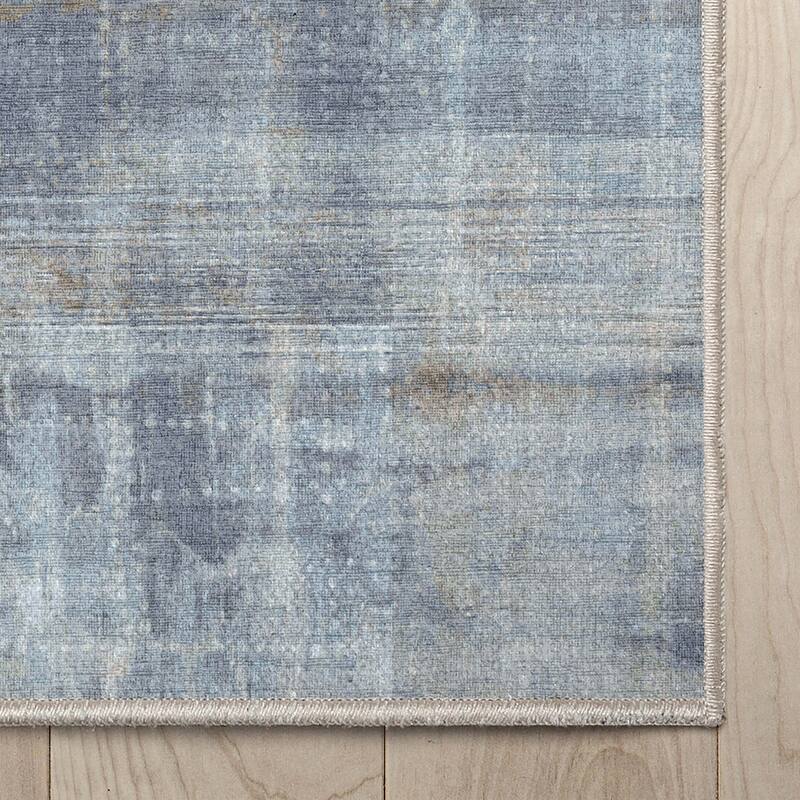Well Woven Abstract Toronto Modern Brushstroke Flat-Weave Area Rug
