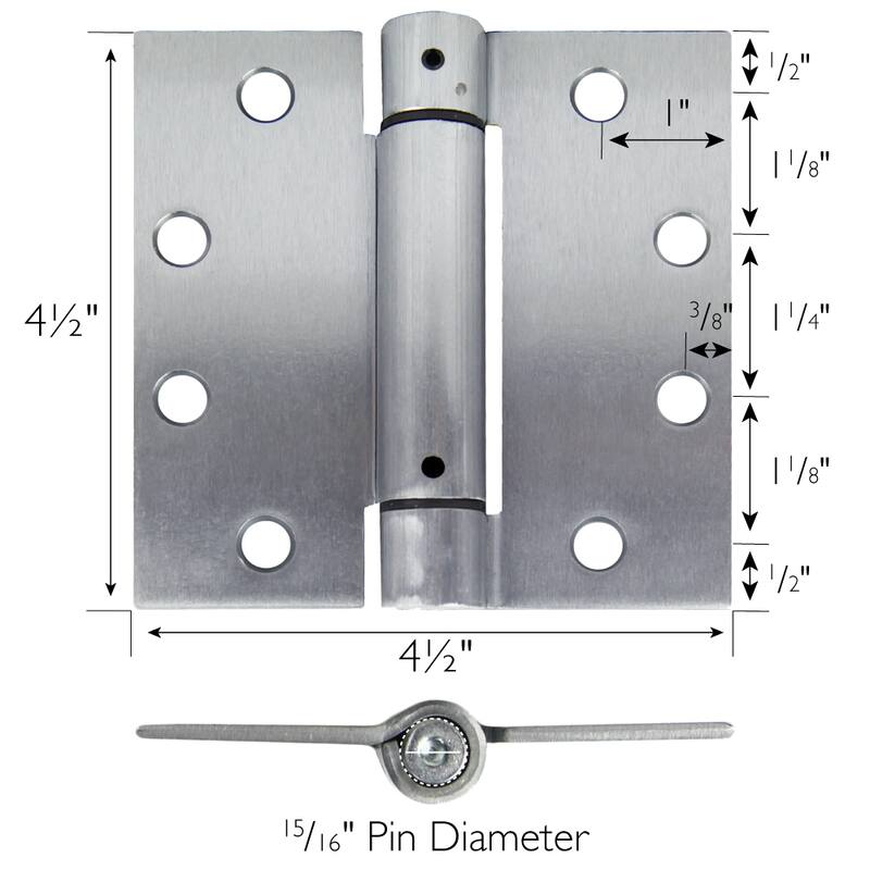 Self Closing Interior Exterior Door Hinges 2 Pack