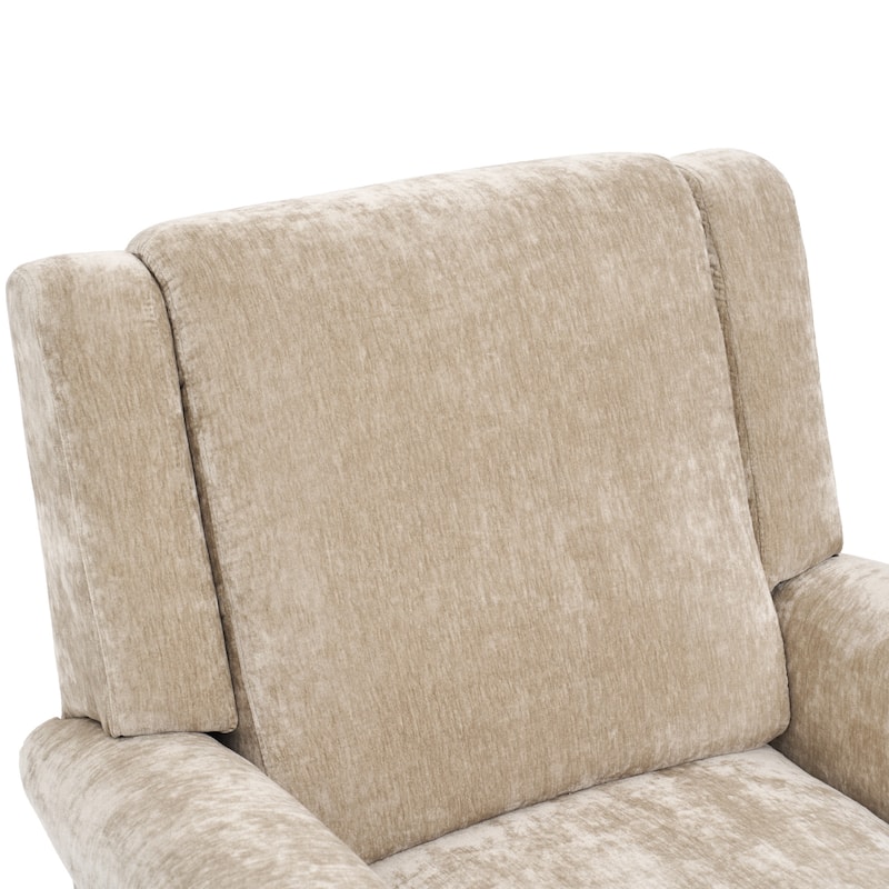 Christopher Knight Home - Nursery Recliner Modern Swivel Rocker Upholstered Recliner Chair with Dual Reclining Positions