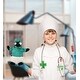 preview thumbnail 4 of 4, DolliBu African Penguin Doctor Plush with Cute Scrub Uniform and Cap - 7 inches