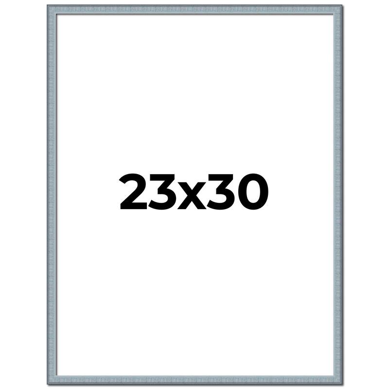 23x30 Frame Rustic Sky Blue Solid Wood Picture Frame | 0.75 Inch