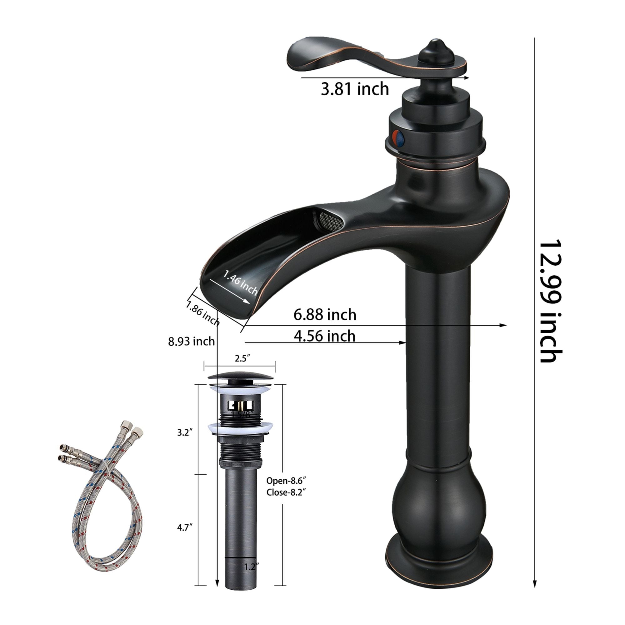Shop Vessel Sink Bathroom Faucet With Drain Assembly Oil Rubbed Bronze Overstock 31677578