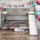 preview thumbnail 2 of 15, Full Over Full Low Bunk Bed with Fence and Ladder for Toddler Kids Teens