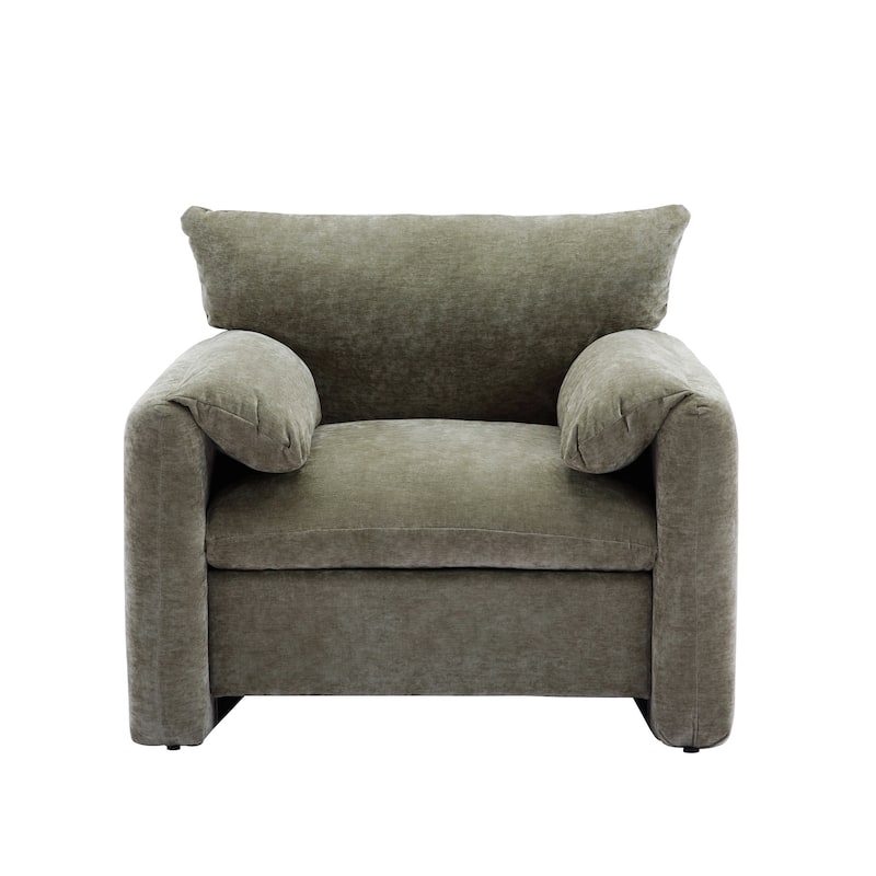 38.6'' W Chenille Oversized Armchair