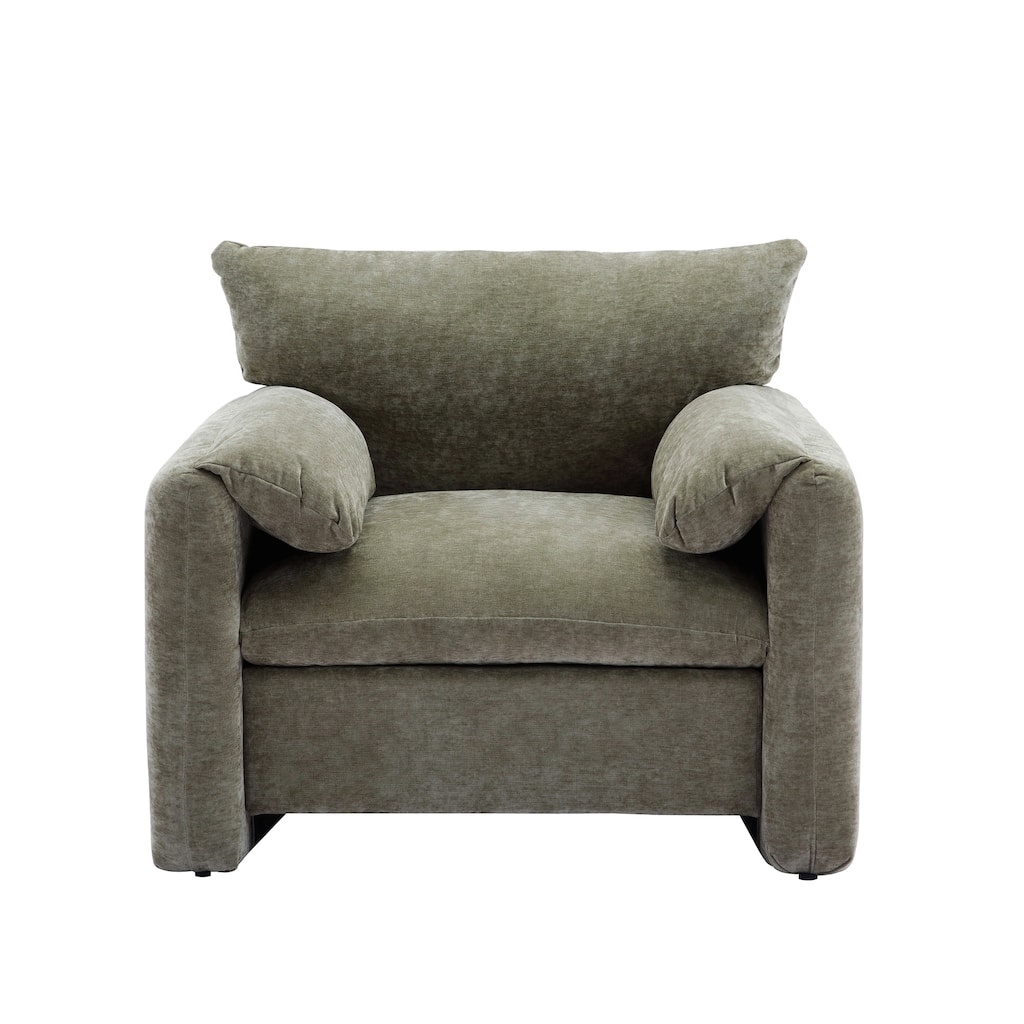 Modern Style Chenille Oversized Armchair Accent Chair Single Sofa Lounge Chair