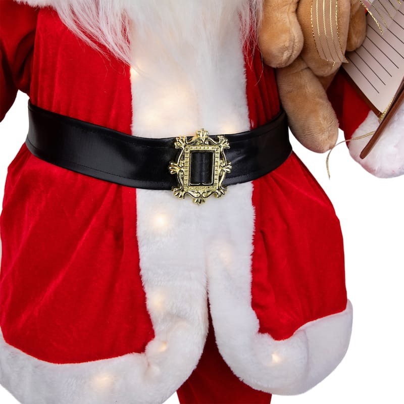 Lighted and Animated Musical Santa Claus Christmas Decoration - 32"