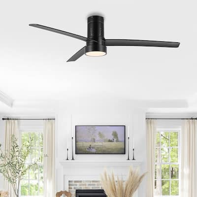 SAFAVIEH Lighting Dylas LED Ceiling Fan - 52 in. W x 52 in. D x 13 in. H