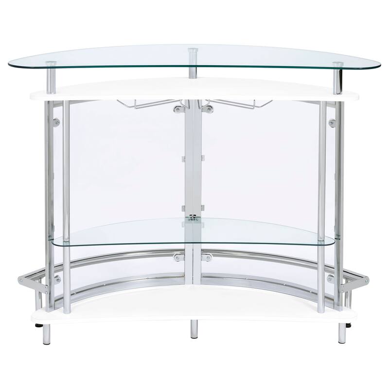 Amarillo Freestanding Glass Top Home Bar Wine Cabinet
