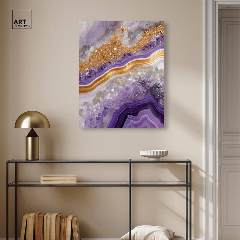 Gemstone Labyrinth II Canvas by Art Remedy, Gallery Wrapped