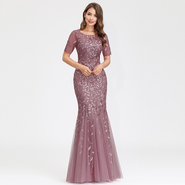 long sequin party dresses