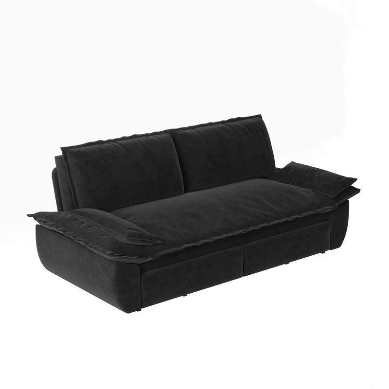 Convertible Sleeper Sofa Multi-Functional Velvet Loveseat Bed