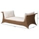 preview thumbnail 9 of 7, Kalisha Natural Rattan Daybed with Cushions - Coastal Boho Indoor Lounge Sofa Bench for Living Room, Sunroom, or Bedroom