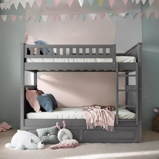 Full Over Full Versatile Bunk Bed w/Twin Trundle