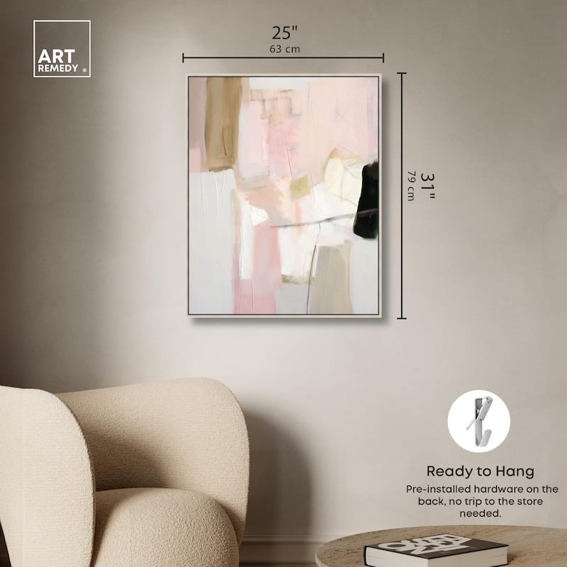 Pistachio Pink II Canvas by Art Remedy