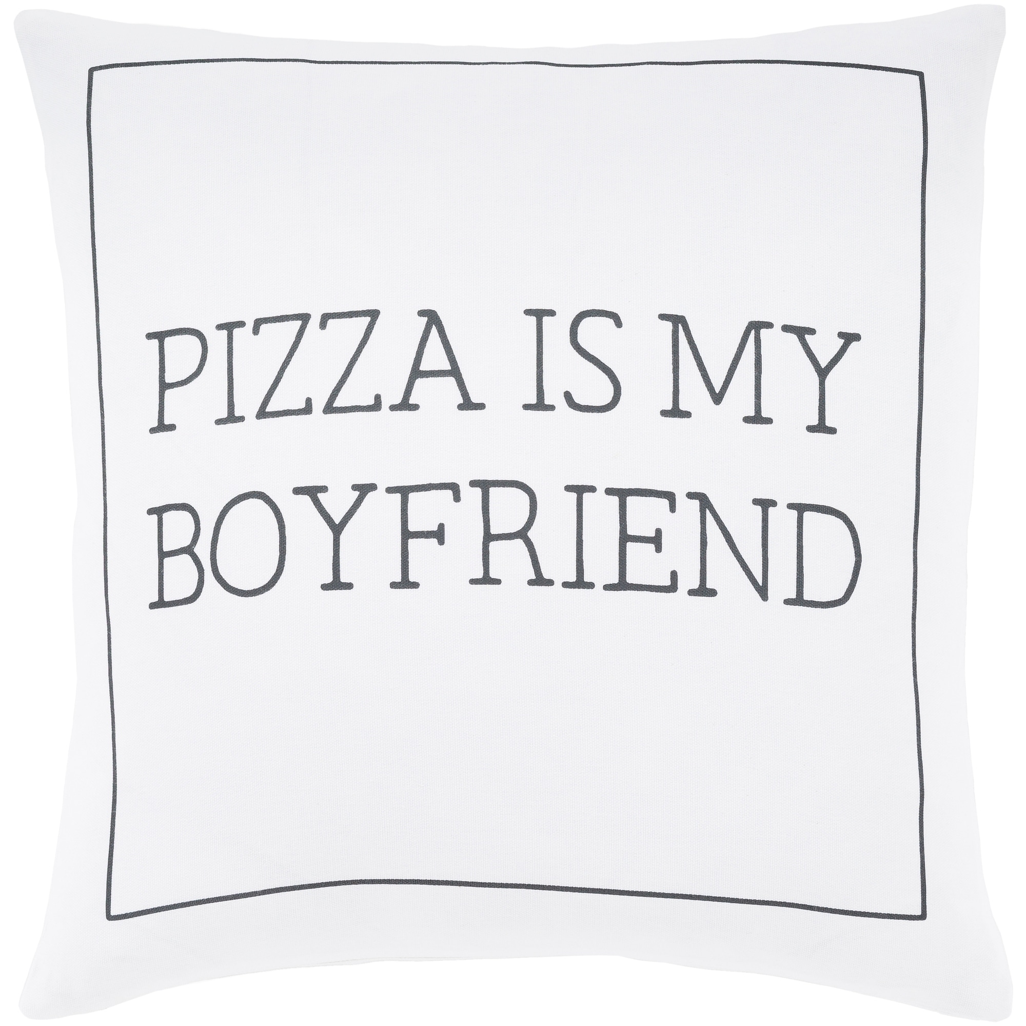 Pielife White Pizza Throw Pillow Cover 22 X 22 Overstock 23144119