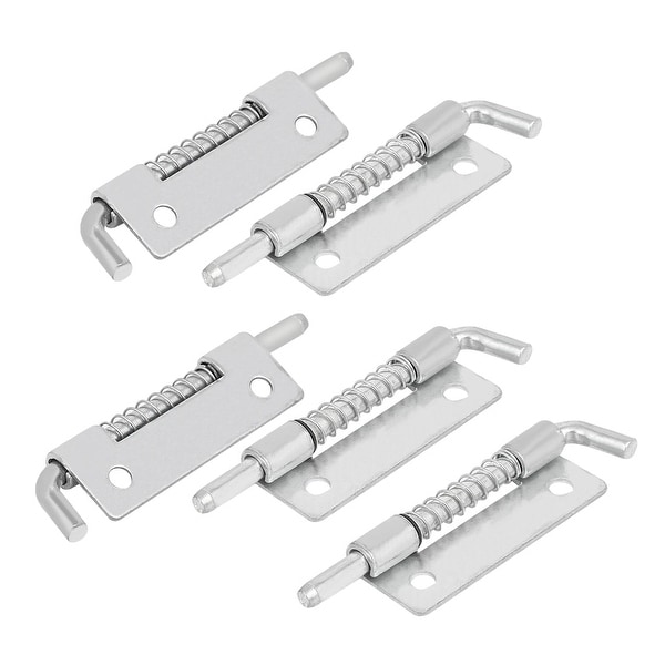 Security Tailgate Door Lock Loaded Barrel Bolt Spring Latch 9cm Length 5 Pcs