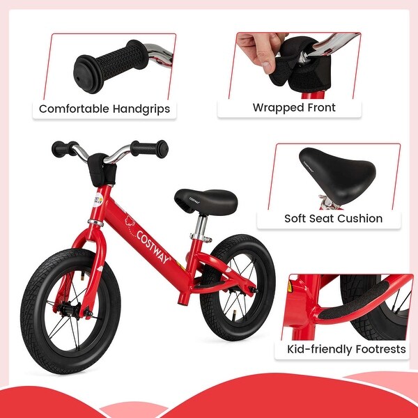 PEDI BALANCE ベース・トップ3本セット Costway 12 Inch Toddler Balance Bike No Pedal Training