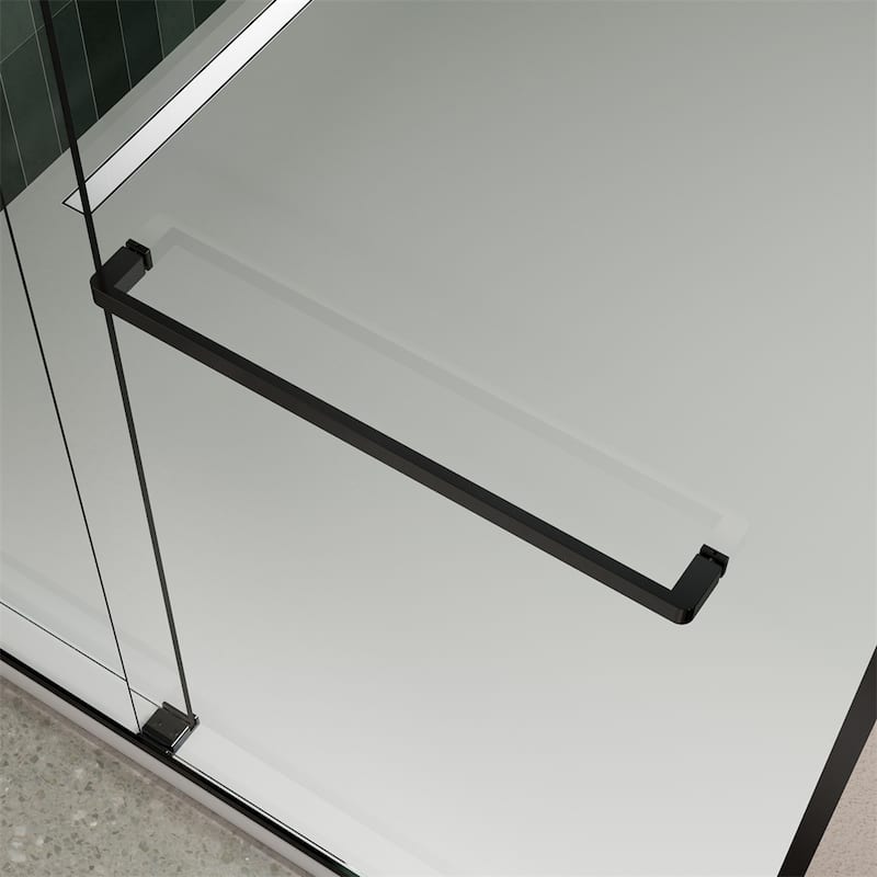 Bathroom Glass Shower Sliding Door with 5/16" Tempered Glass