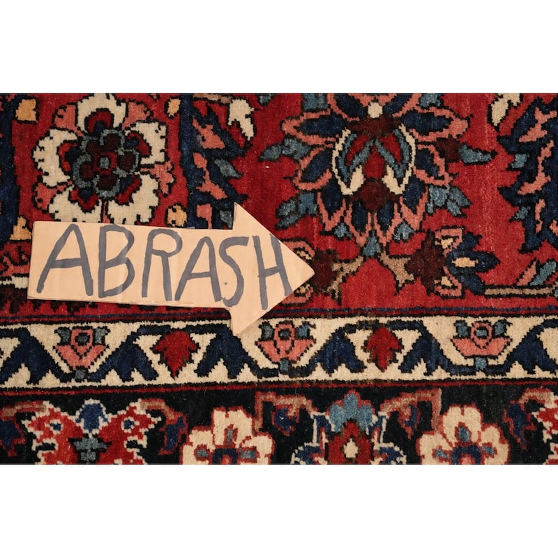 Hand Knotted Oriental 100% Wool Carpet Traditional Floral Beige & Ivories Bakhtiari Area Rug - 14' 7'' X 10' 5''