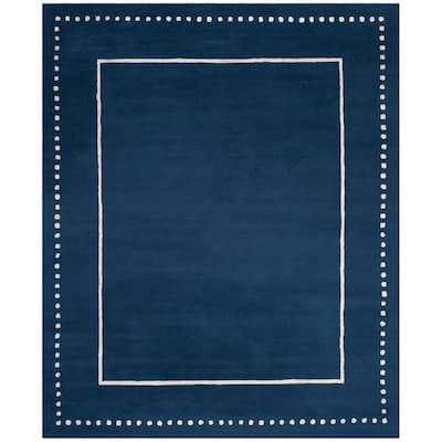 SAFAVIEH Handmade Bella Alverta Dotted Border Wool Rug