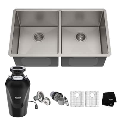 Kraus KHU102-33-100-75MB Standart PRO 32-3/4" Undermount Double Basin
