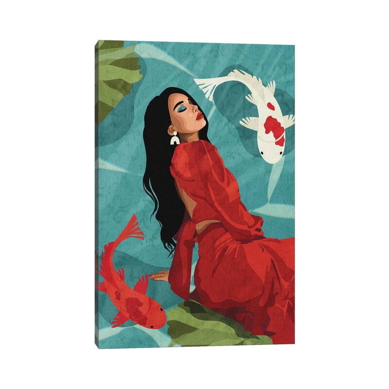iCanvas "Connecting With Nature | Koi Fishes" by Phung Banh Canvas Print