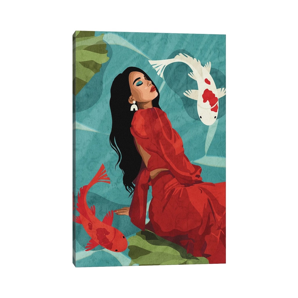 iCanvas "Connecting With Nature | Koi Fishes" by Phung Banh Canvas Print