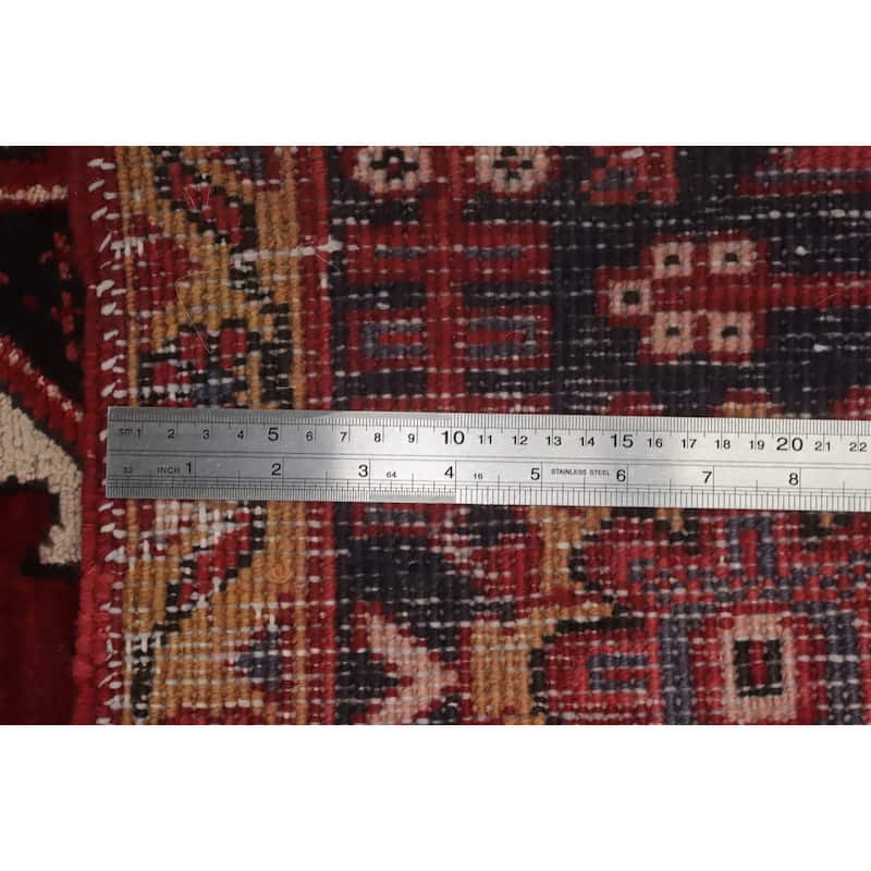 Hand Knotted Oriental 100% Wool Carpet Traditional Medallion Red Heriz Area Rug - 13' 0'' X 9' 8''