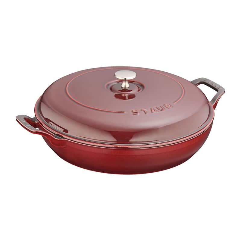 STAUB Cast Iron 3.5-qt Braiser - Grenadine