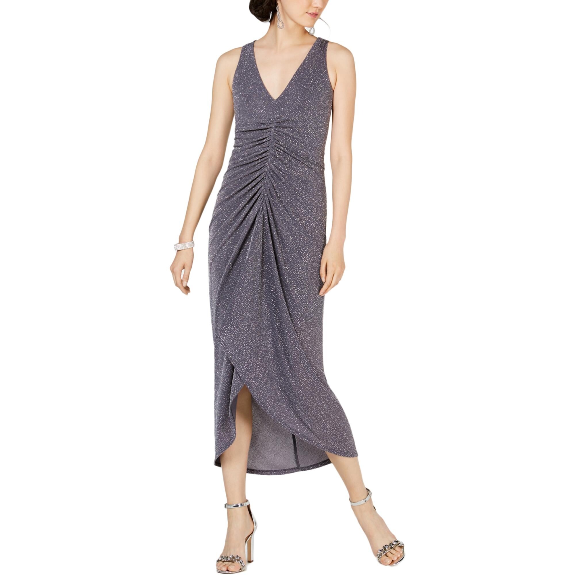 vince camuto ruched evening dress