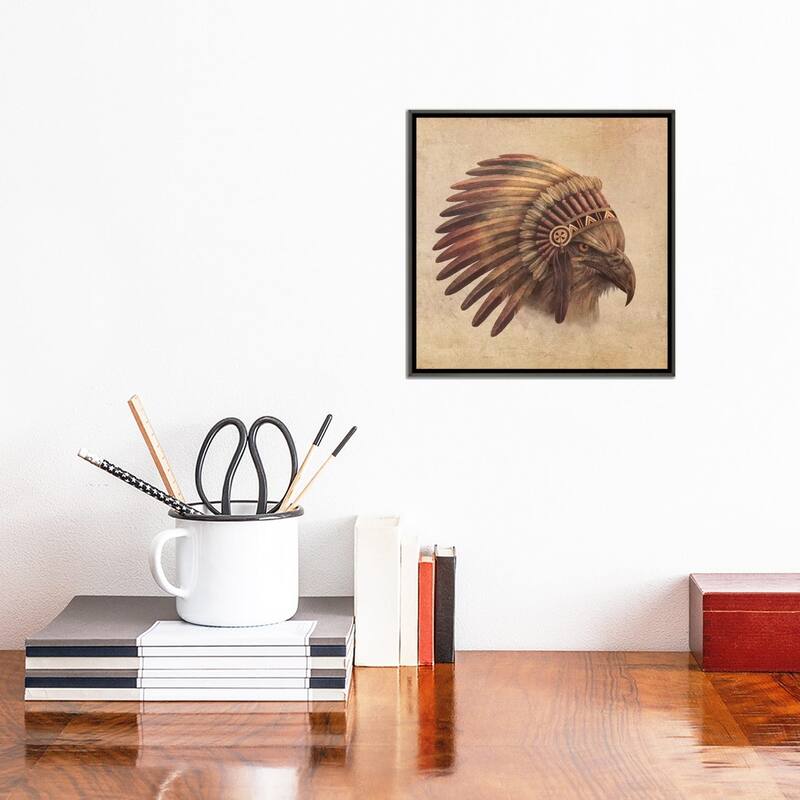 iCanvas "Eagle Chief 2" by Terry Fan Framed