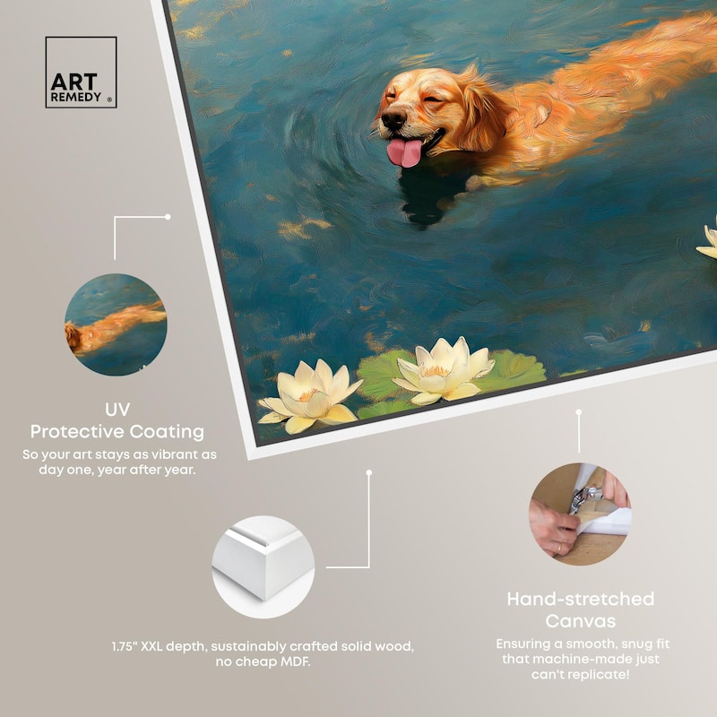 Pond Pup II Canvas by Art Remedy