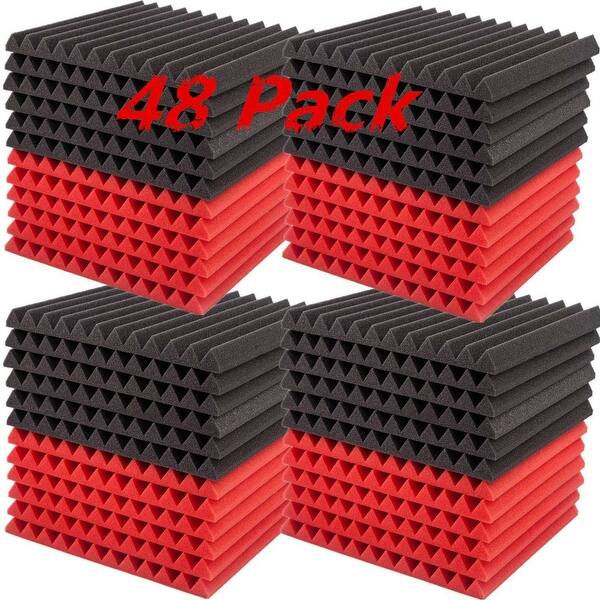 Shop 48 Pack Soundproofing Foam Panel Wedge Studio Acoustic Foam