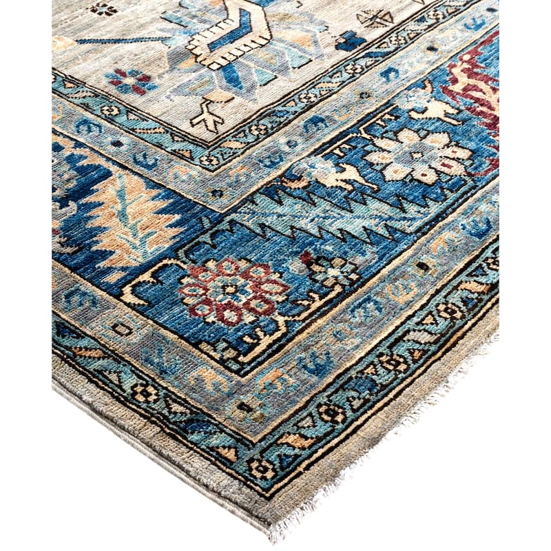 Serapi One-of-a-Kind Hand-Knotted Area Rug - Gray - 10' 0" x 13' 10"