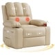 preview thumbnail 68 of 73, Oversized power recliner with heat, massage, 360 degrees swivel, and cup holder.