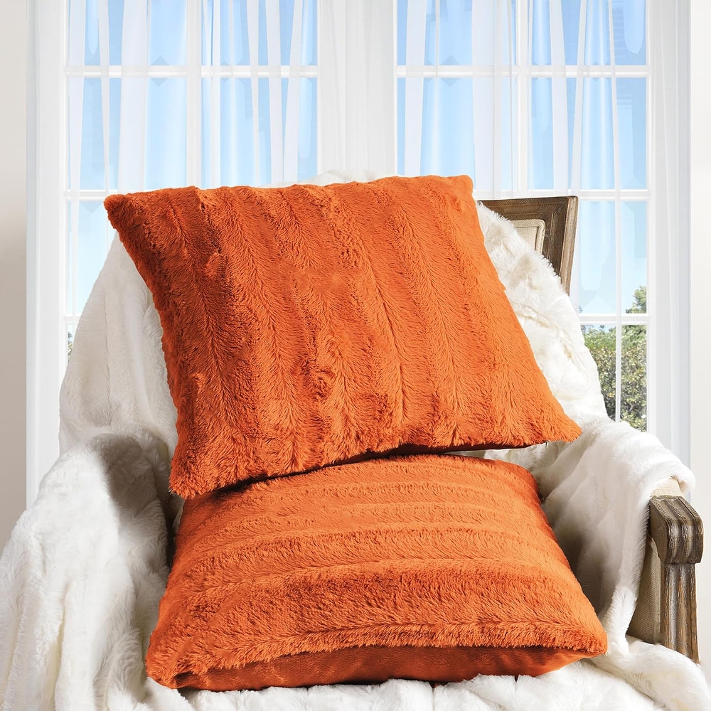 Orange throws and pillows best sale