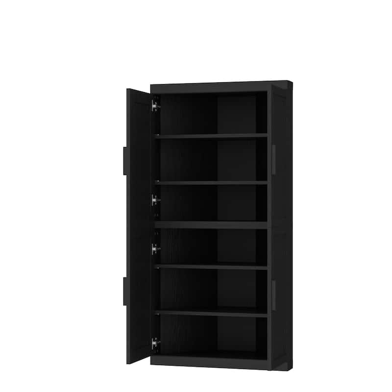 62 " Corner Cabinet Free-Standing Storage Organizer
