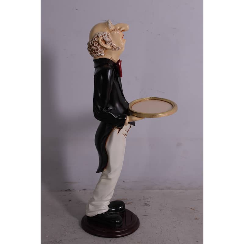 Uppity Connoisseur Butler with Tray 37 Inch Tall