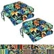 preview thumbnail 1 of 37, 16-inch Square Tufted Indoor/Outdoor Chair Cushions (Set of 4) - 16"