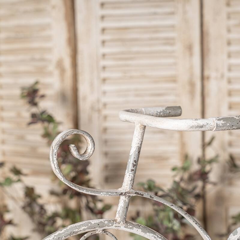 Rustic Bicycle Indoor & Outdoor Planter Basket for Patio and Balcony