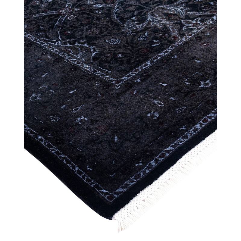 Fine Vibrance One-of-a-Kind Hand-Knotted Area Rug - Brown, 6' 2" x 9' 3" - 6' 2" x 9' 3"